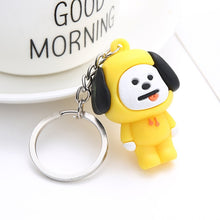 Load image into Gallery viewer, Kpop bangtan boys "Suga" "TATA" etc Personalized Cute Cartoon Keychain Bags Chain For Women Men Jewelry Bangtan Accessories