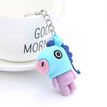 Load image into Gallery viewer, Kpop bangtan boys "Suga" "TATA" etc Personalized Cute Cartoon Keychain Bags Chain For Women Men Jewelry Bangtan Accessories