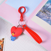 Load image into Gallery viewer, Kpop bangtan boys "Suga" "TATA" etc Personalized Cute Cartoon Keychain Bags Chain For Women Men Jewelry Bangtan Accessories